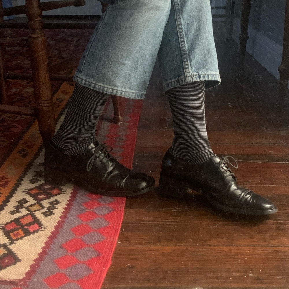 Via Spiga Classic Black Leather shoes.. Size 6 1/2.